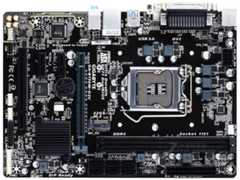 Gigabyte GA-B150M-D3V B150 Mainboard LGA 1151 B150M-D3V DDR4 14NM CPU USB2.0 USB3.0