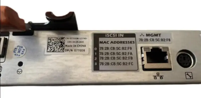 Dell MD3200i 0770D8 iSCSI-Controller