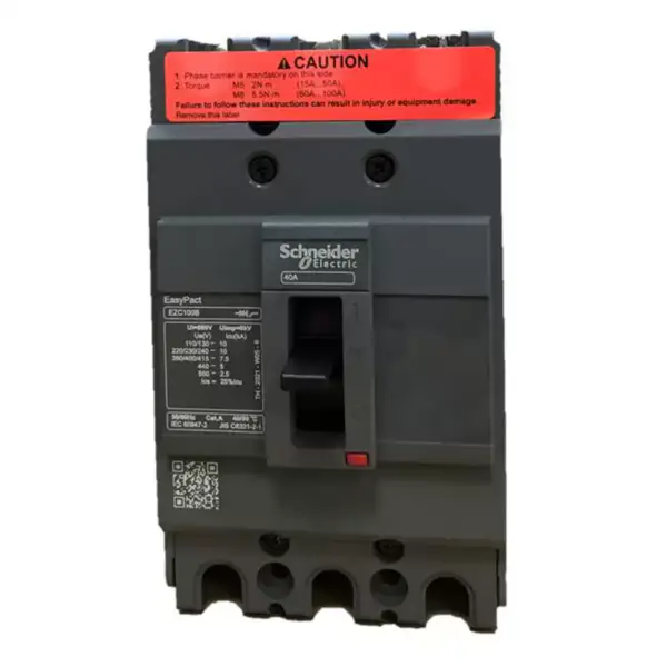 Schneider 3-poliger Schutzschalter mit Panzergehäuse Easypact EZC100B 3P40A