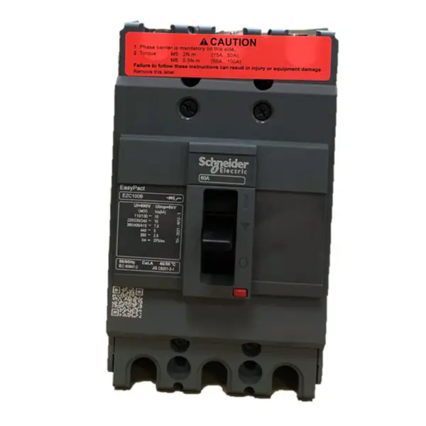 3-poliger Schutzschalter mit Panzergehäuse Easypact EZC100B 3P60A