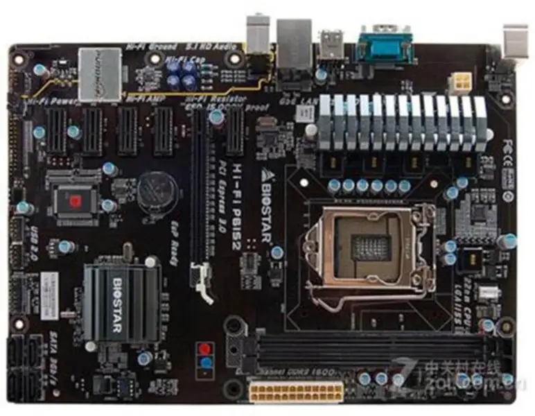 Biostar 6GPU 6PCIE HI-FI P61S2 H61 LGA 1155 ATX Hauptplatine