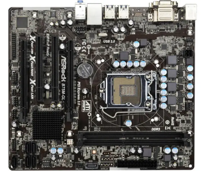 Asrock B75M-GL B75 LGA 1155 Micro-ATX Hauptplatine