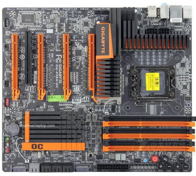 Gigabyte GA-X58A-OC X58A-OC 1366 Pin X58 L5639 L5520 Mainboard