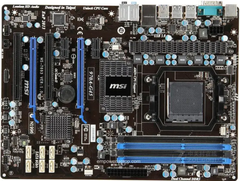 MSI 970A-G45 Hauptplatine AM3+ ATX