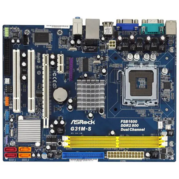 Asrock G31M-S G31M G31 LGA775 Micro-ATX Mainboard