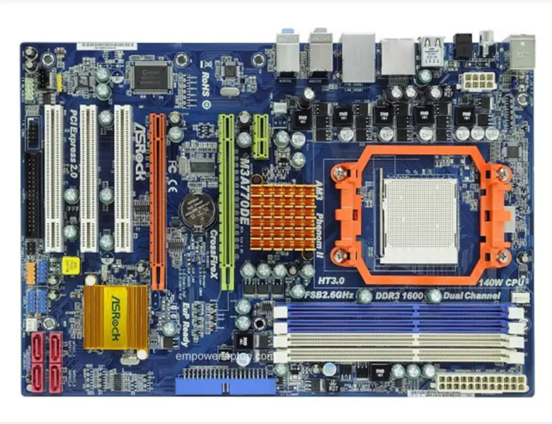 Asrock M3A770DE(Alternativ GA-MA770T-US3-UD3P-UD3) Motherboard AM3