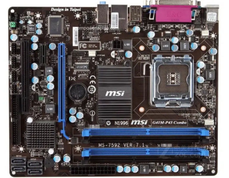 MSI G41M-P43 Combo G41 LGA 775 Micro-ATX-Motherboard