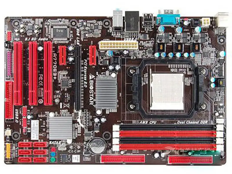 Biostar 770 A770E3+ AM3 Hauptplatine
