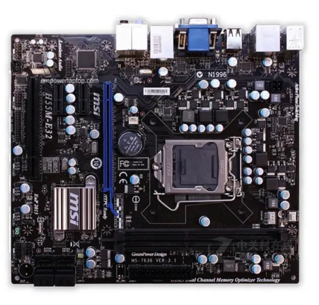 MSI H55M-E32 H55 LGA 1156 Micro-ATX Hauptplatine