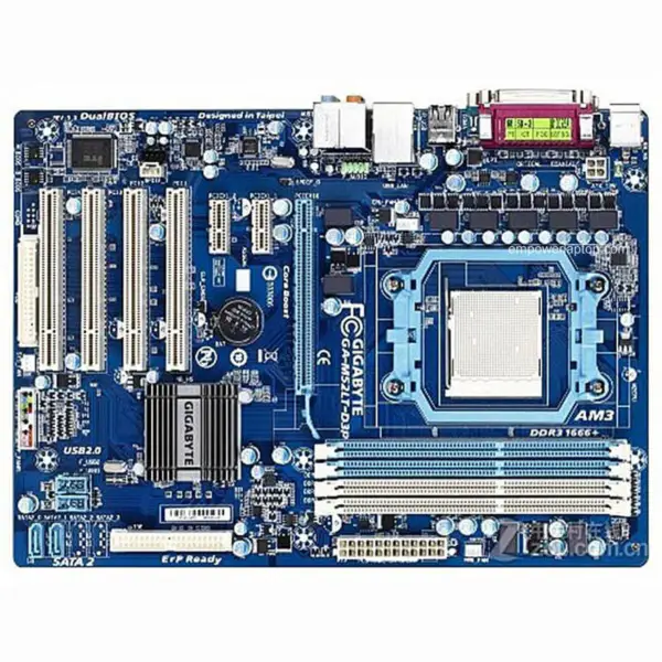 Gigabyte GA-M52LT-D3P M52LT-D3P AM3 520LE USB2 Mainboard