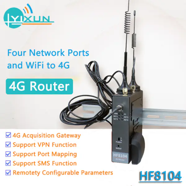 4G Router RS485 auf 4G Netzwerk Port Connect 4G Single Network Port Serial Server DTU Konverter HF Elfin-EG46 DTU Server
