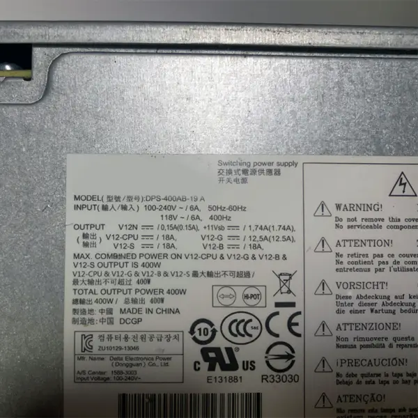 704427-001 705045-001 DPS-400AB-19 A 400W für HP Z230 CMT-Netzteil