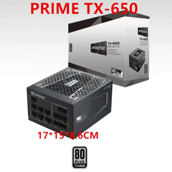 PSU For Seasonic Full Modular 80plus Titanium Silent 650W Switching Power Supply PRIME TX-650