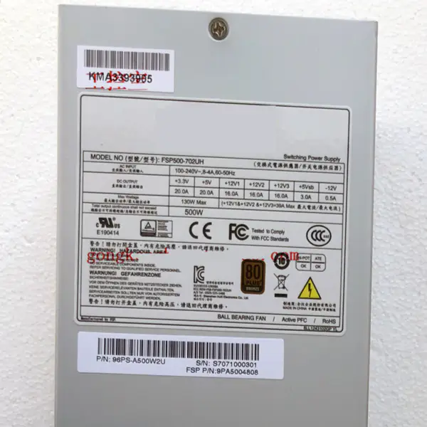Advantech 80plus Bronze 2U 500W Schaltnetzteil FSP500-702UH FSP500-702UN