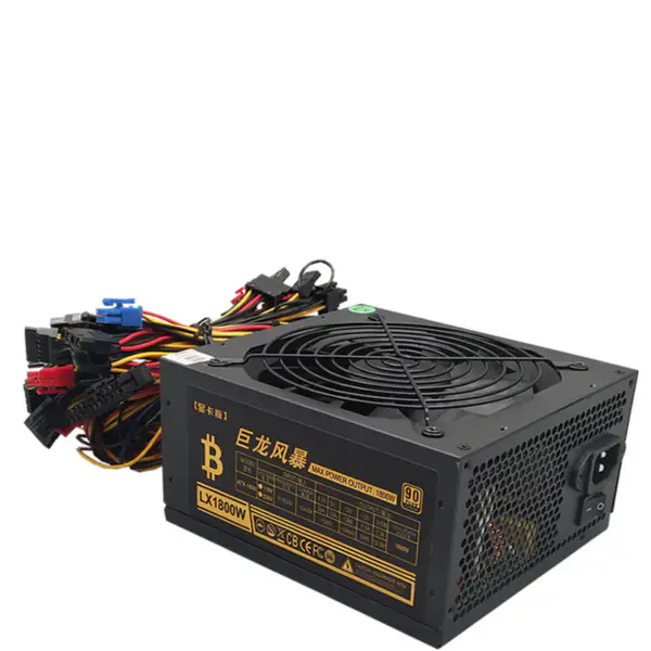 1800W PSU Bitmain Dragon Storm LX1800W Mehrkanal-Server-Netzteil 16*(6+2Pin) für GPU-Rig