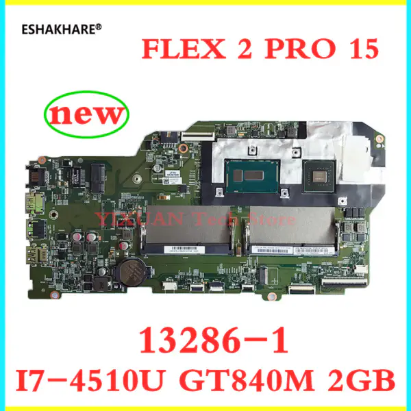 13286-1 Motherboard Lenovo Flex 2 Pro 15 Laptop Motherboard mit I7-4500U/I7-4510U CPU GT840M-2GB mothebroard