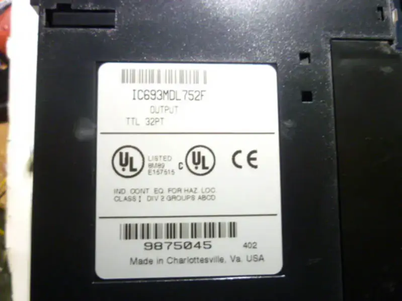 GE Fanuc PLC 90-30 Serie IC693MDL752F