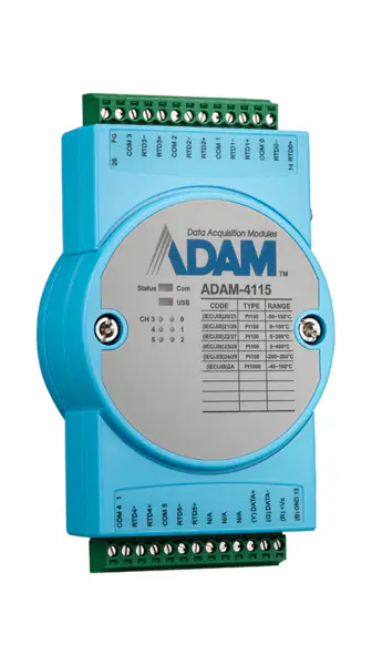 Advantech ADAM-4115 6RTD Robuste Modbus RS-485 Fern-E/A