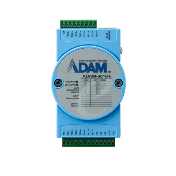 Advantech ADAM-6018+ 8Thermoelemente IoT Modbus/SNMP/MQTT Ethernet Remote I/O