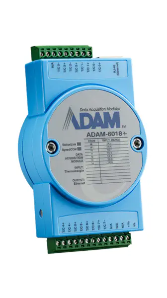 Advantech ADAM-6018+ 8Thermoelemente IoT Modbus/SNMP/MQTT Ethernet Remote I/O