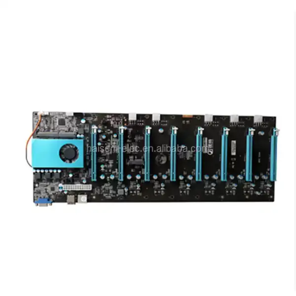 BTC IC6S Mainboard 8 Grafikkarten Steckplätze PCI Express 8 bis 16x Steckplätze VGA USB2.0 SATA3.0 1000Mbps LAN Mainboard