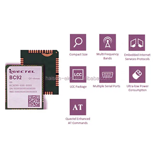 Quectel Dual-mode NB-IoT/GSM/GPRS Modul BC92 LTE LPWA Modul BC92