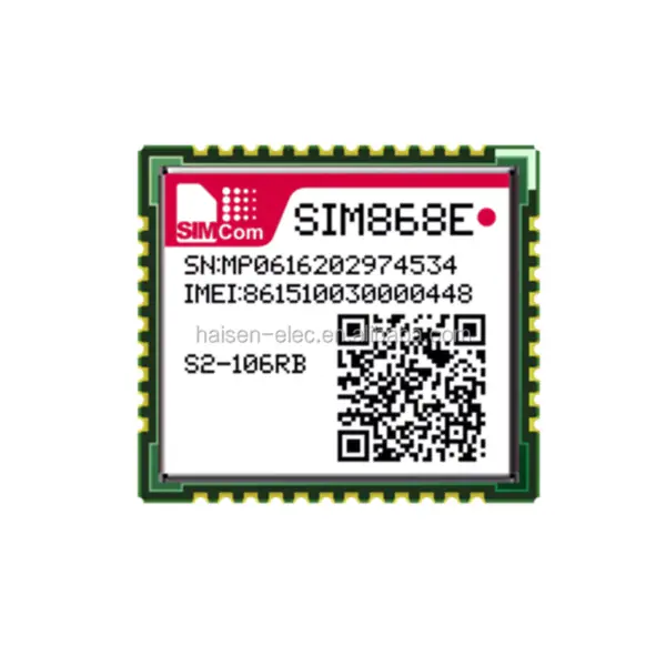 SIM868 GSM/GPRS+GNSS Modul 2G 1800MHz 900MHz 85.6kbps SMD SIMCOM SIM868E