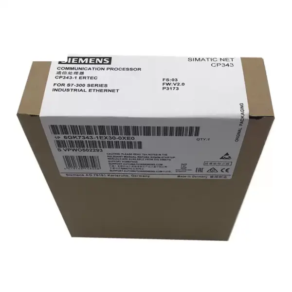 Siemens-Prozessor 6GK7343-1EX30-0XE0 Kommunikationsprozessor CP 343-1 zum Anschluss von SIMATIC S7-300