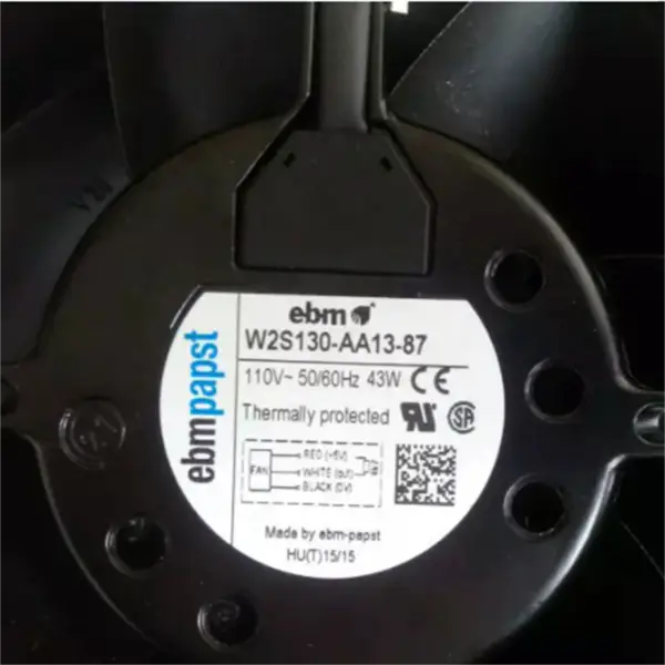 ebm-papst W2S130-AA13-87 110VAC M2S052-CA Motor 3250 min-1 axialer Kompaktlüfter
