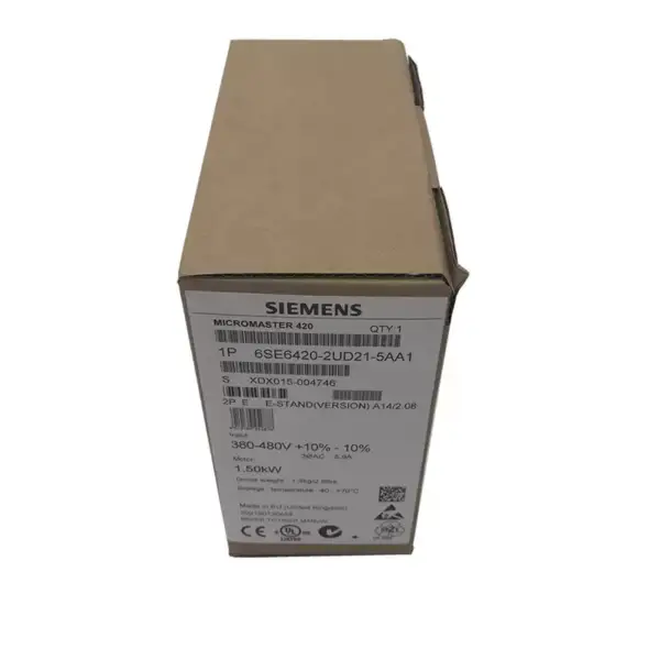 Siemens MICROMASTER 420 1,5KW 6SE6420-2UD21-5AA1
