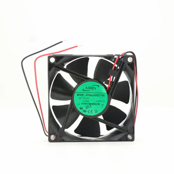 ADDA Fan AD08024XX257104 Axialer Computerlüfter 24V 0,23A 80*80*25MM 2-Draht CPU-Kühlungslüfter