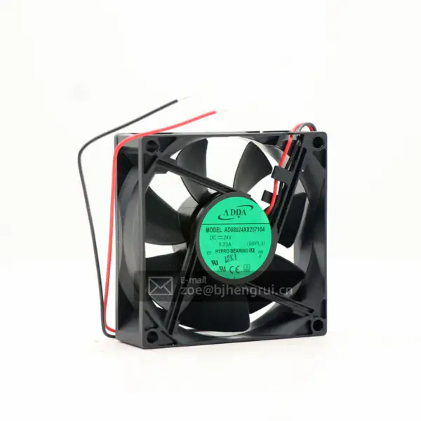 ADDA Fan AD08024XX257104 Axialer Computerlüfter 24V 0,23A 80*80*25MM 2-Draht CPU-Kühlungslüfter