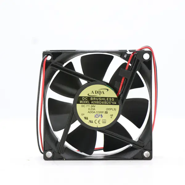 ADDA Fan AD08024XB257104 Axiallüfter 24V 0,23A 80*80*25MM 2-Draht CPU-Kühlungslüfter