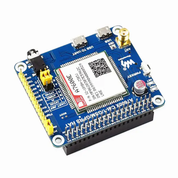 A7600E LTE Cat-1 HAT für Raspberry Pi Low Speed 4G Modul 2G GSM GPRS für Südostasien Westasien Europa Afrika