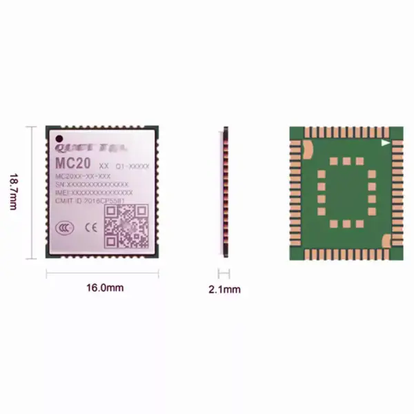 Quad-Band GSM/GPRS/GNSS-Modul MC20 MC20U MC20UCB-04-STD LCC-Gehäuse