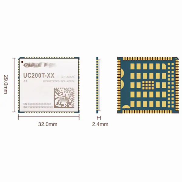 3G-Modul UC200T UMTS/HSPA+ und GSM/GPRS/EDGE UC200T-GL UC200TGLAA-N06-SNNSA für globale Netzwerke SMT-Gehäuse