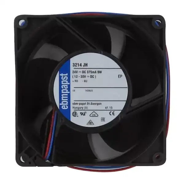 Größe 92 x 92 x 38mm 24 V DC Luftstrom 146m3 / h 6800rpm 3214JH ebmpapst Kühlerlüfter Kommunikationsgeräte