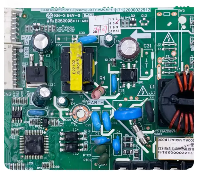 Midea Klimageräte-Steuerplatine EU-KFR53W/BP3N1Y-E(commu).JD.TY.MMK.MP1-1 Schaltung 17122000022912