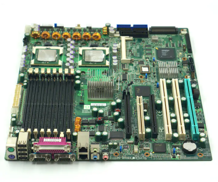 SUPER Workstation-Platine SUPER X6DA8-G2 REV 3.00 mit dualem Xeon 604-Sockel und scsi 68 pin raid interface Industrie-Motherboard