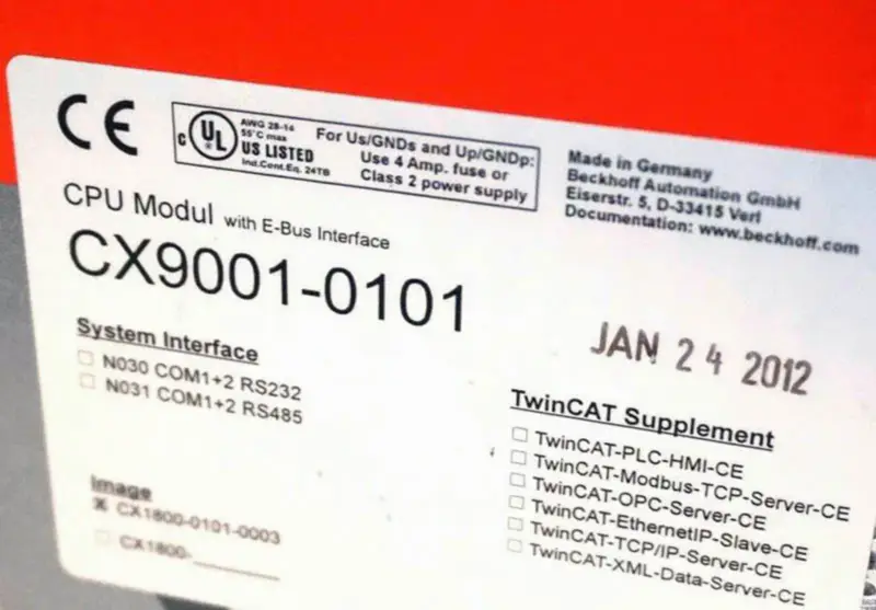 BECKHOFF CX9001-0101 CPU-Modul