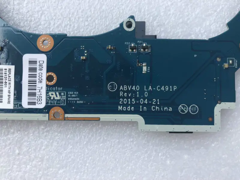 HP 818131-001 818131-501 818131-601 LA-C491P i5-5200U Hauptplatine