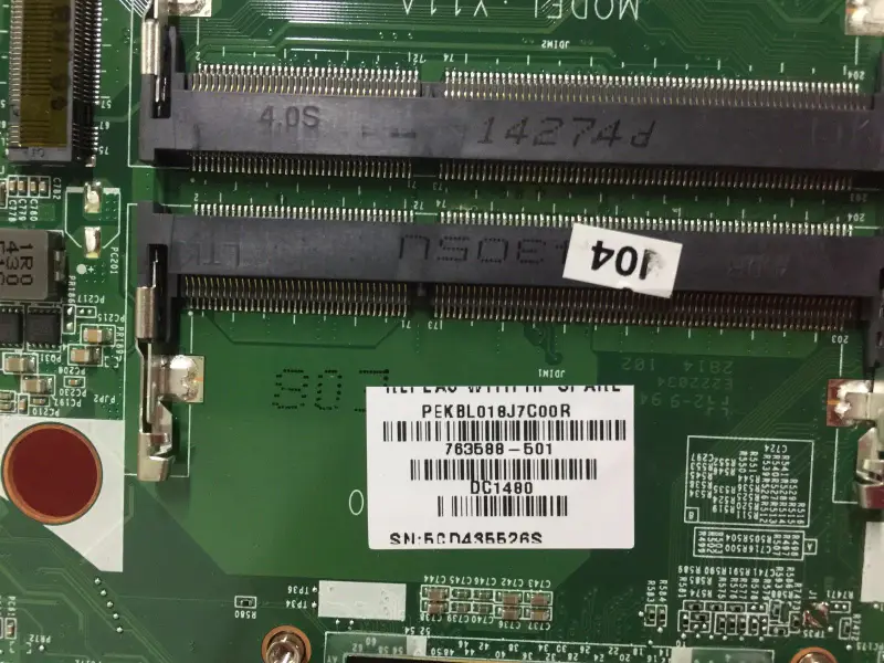 HP 15-AK 832848-001 832848-501 832848-601 SR2FQ i7-6700HQ DAX1PDMB8E0 Motherboard