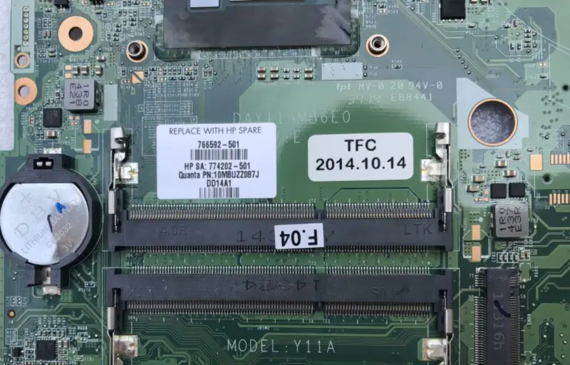 HP Zbook Studio G4 921017-001 923148-001 LA-E251P Hauptplatine