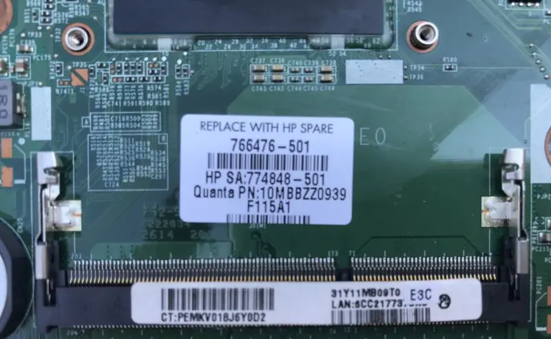 HP 766476-001 766476-501 766476-601 mit i5-4210U Motherboard
