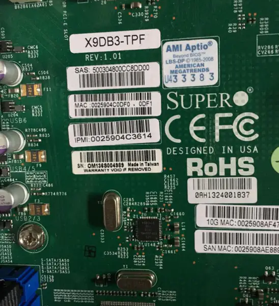 SuperMicro X9DB3-TPF Server-Motherboard LGA1356 E5-2400V2