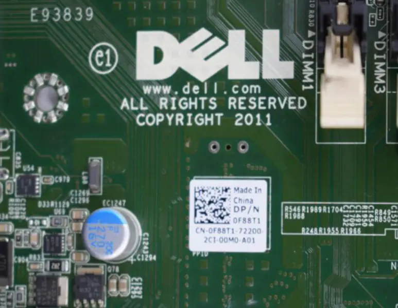DELL 0F88T1 F88T1 CN-0F88T1 Server-Motherboard für Precision T3600 LGA2011