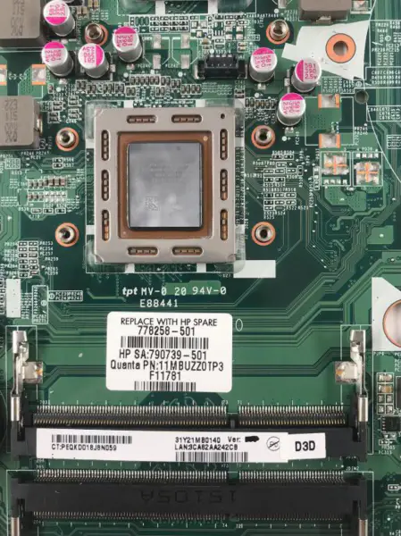 HP 15-P M260 778258-501 778258-001 778258-601 DAY21AMB6D0 Hauptplatine