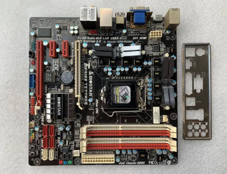 Biostar TZ77MXE Z77 Hauptplatine DDR3 LGA1155