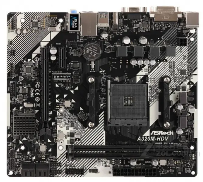ASRock A320M HDV R4.0 Hauptplatine AMD A320 DDR4 Micro-ATX