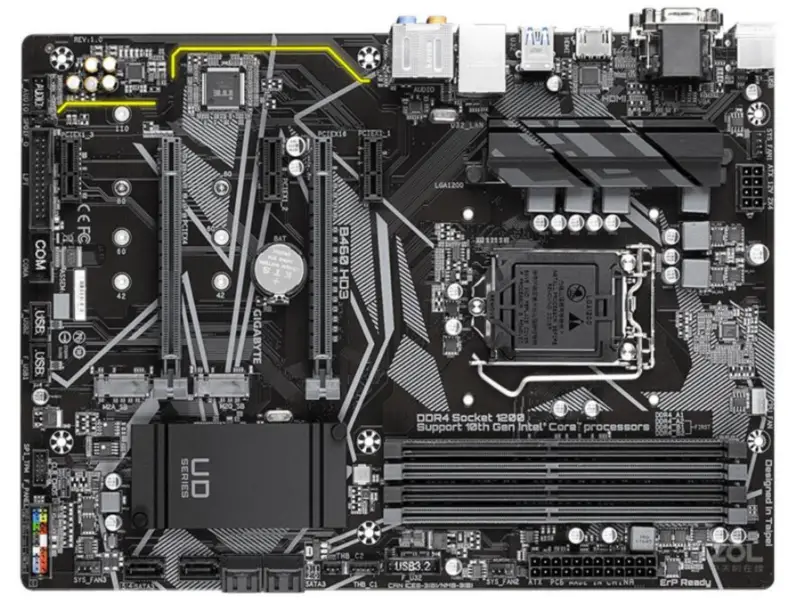 GIGABYTE GA-B460-HD3 GA B460 HD3 Mainboard LGA 1200 DDR4